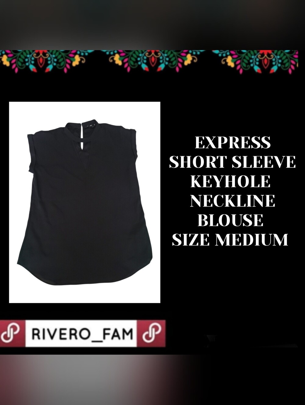 EXPRESS | SHORT SLEEVE BLOUSE | SIZE MEDIUM
